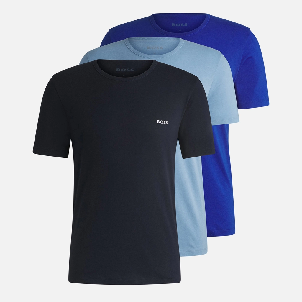 Boss Bodywear 3 Pack Classic Lounge Cotton-Jersey T-Shirts - XL